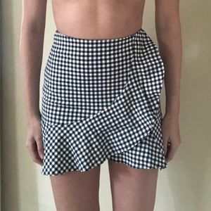 HM gingham print skirt